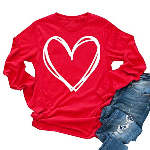 Long Sleeve Valentine's Day Graphic Tees